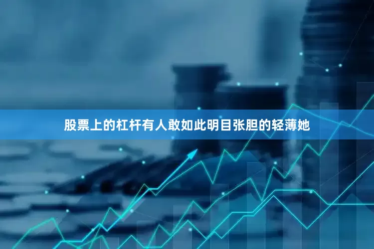 股票上的杠杆有人敢如此明目张胆的轻薄她